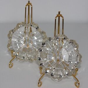 Vintage Glass Ashtray Round Shape/Trinket Holder/Trinkets Bundle of 2